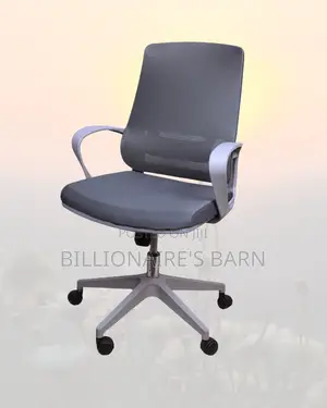 Grey Mid-Back Mesh Chair | Boardroom-Ready Style Without the Drama