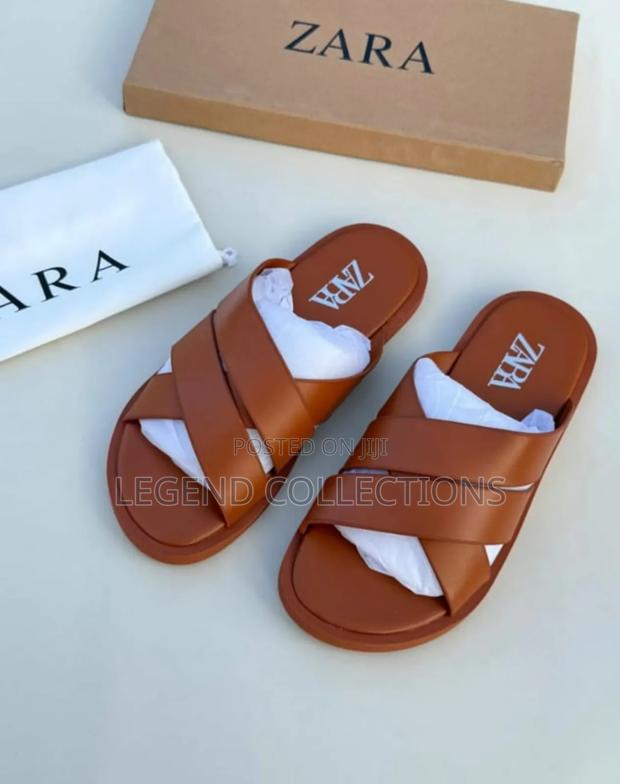 Zara Leather Sandals (Size 40-45) - thumbnail 4