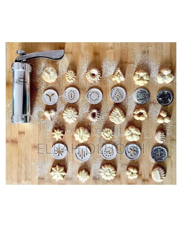 Stainless Steel 24 Option Cookie or Biscuit Press - main view