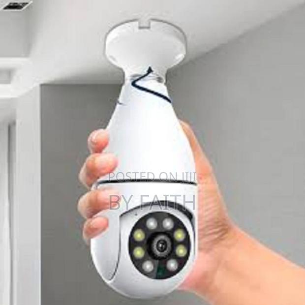 PTZ Rotating Panoramic Wifi Bulb Camera