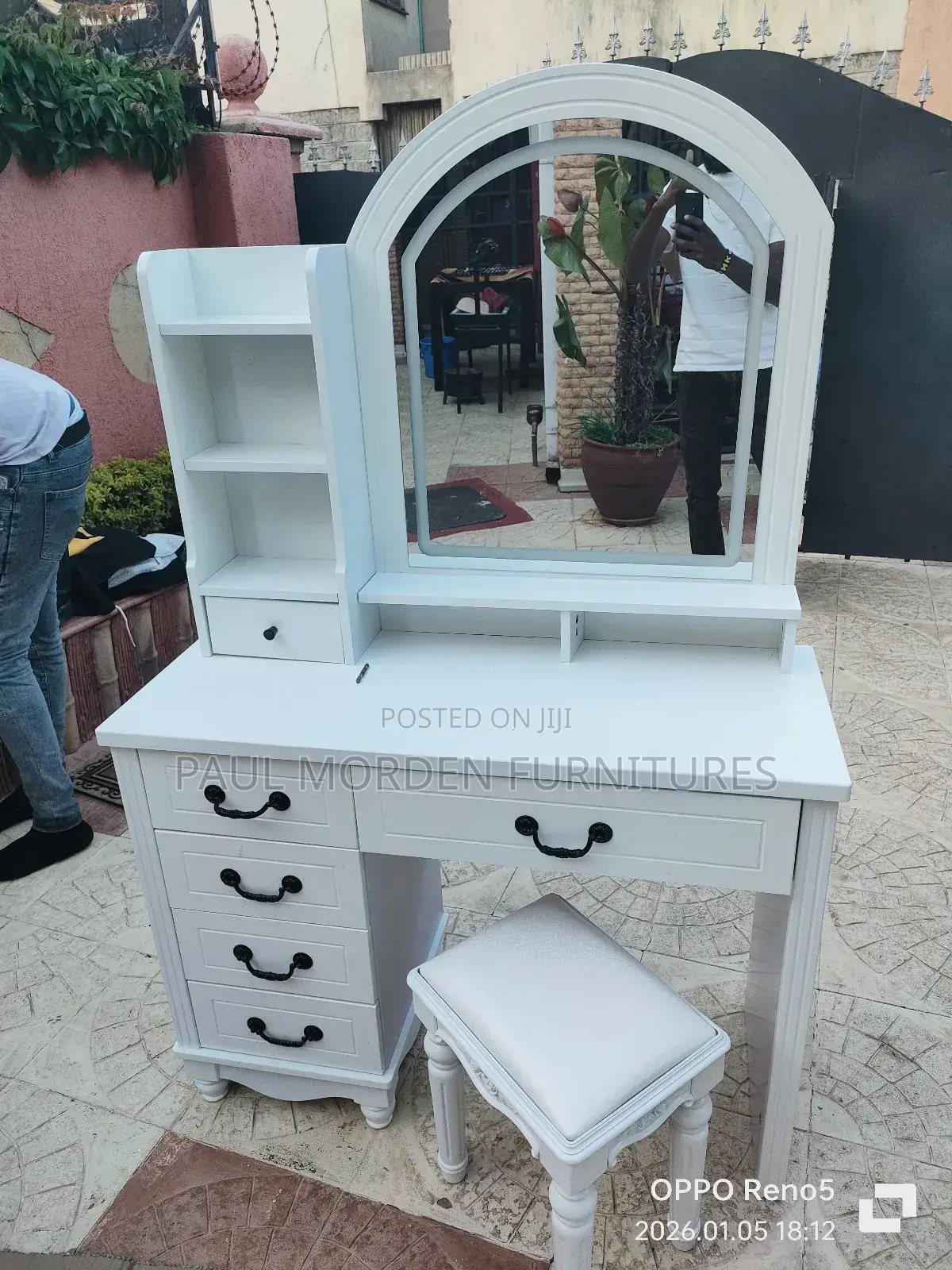 Dressing Mirror Dressing Stool With Mirror