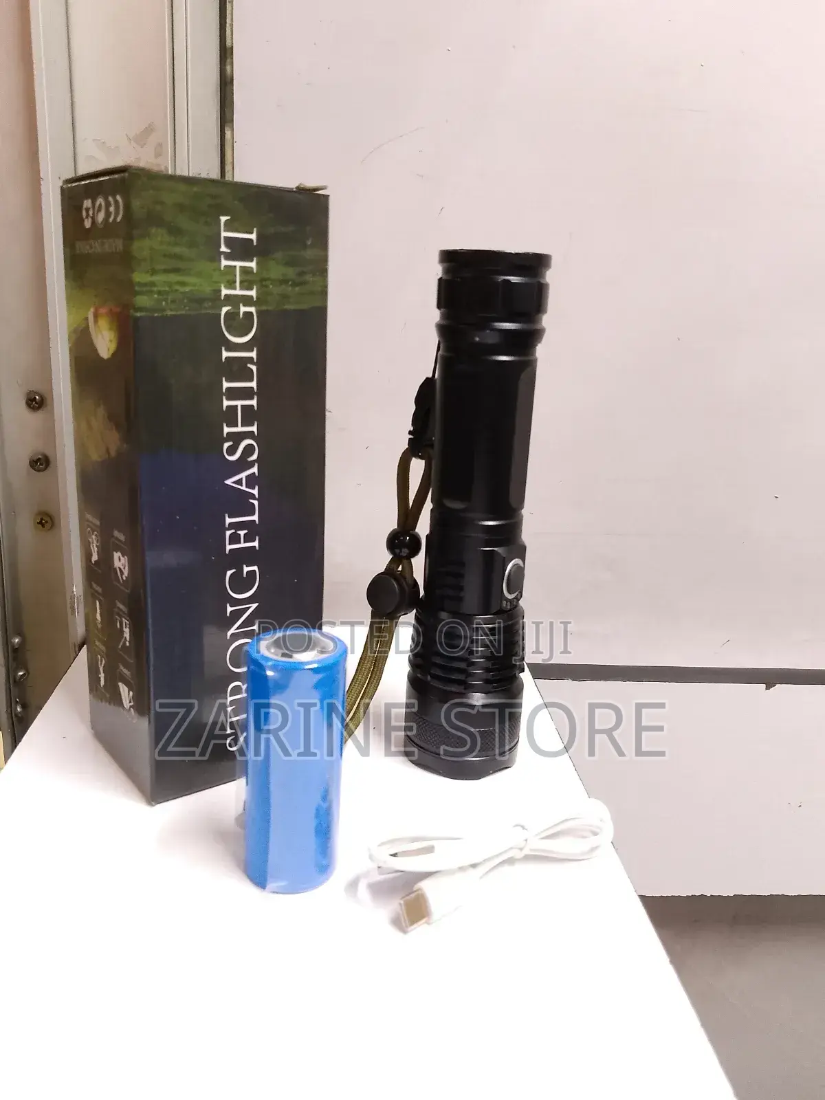 Metallic Made P50 Led Flashlight Torch Zoomable Rechargeable