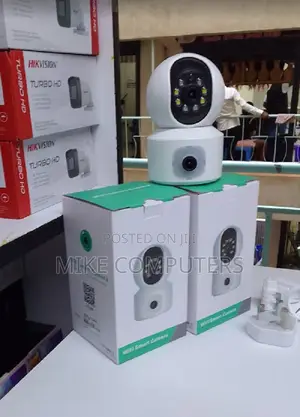 Electric Dual Lens Baby Monitor Wifi CCTV Indoor Camera