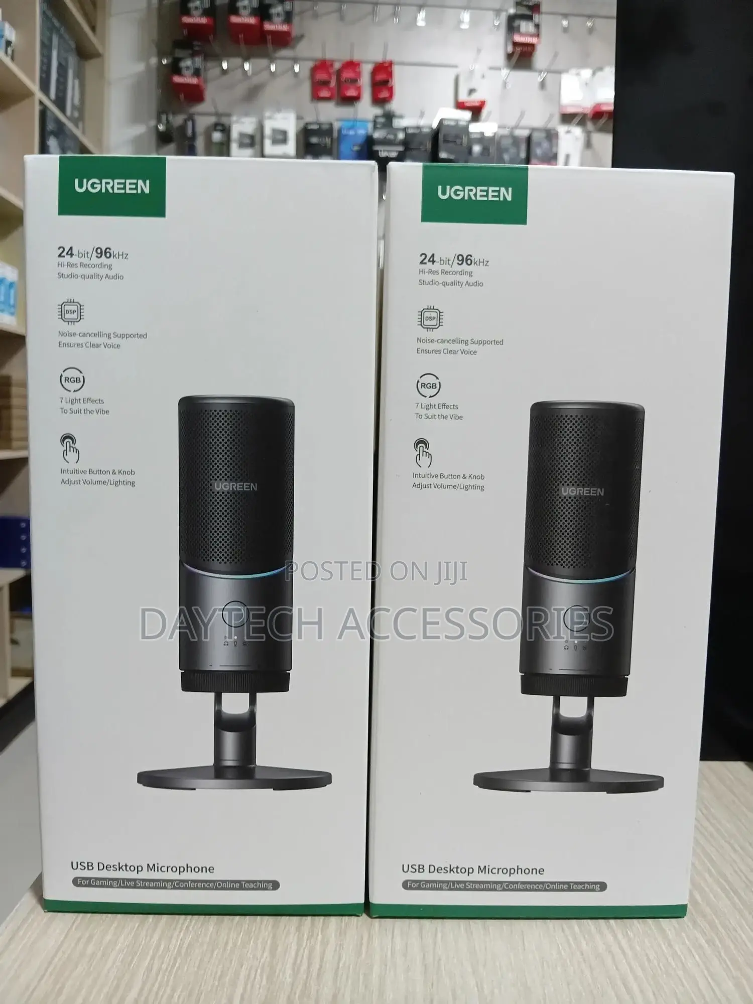 Ugreen Cm769 Desktop Microphone With Usb-a RGB Led - Silver