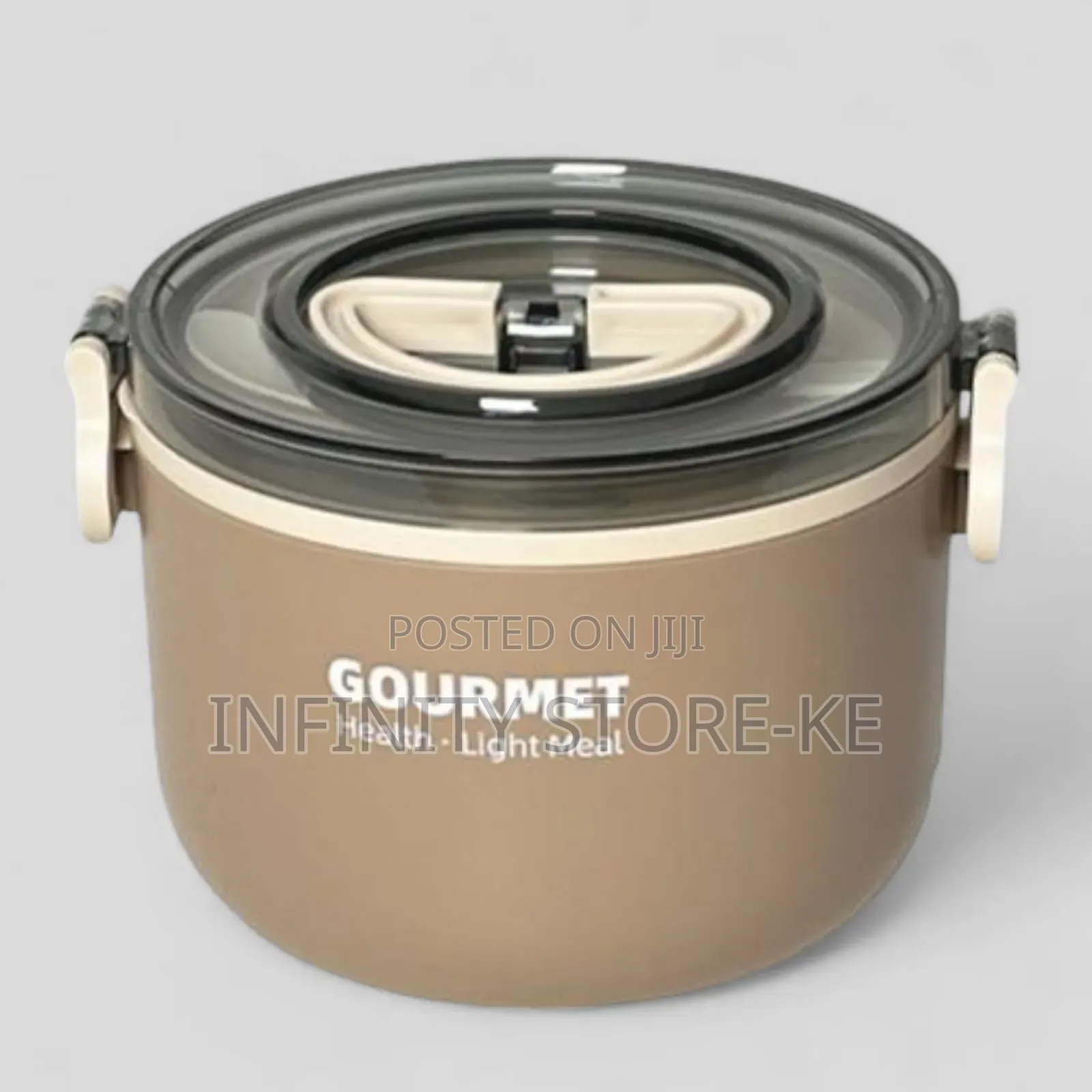 Stainless Steel Round Lunch Box/Clear Lid Lunch Box