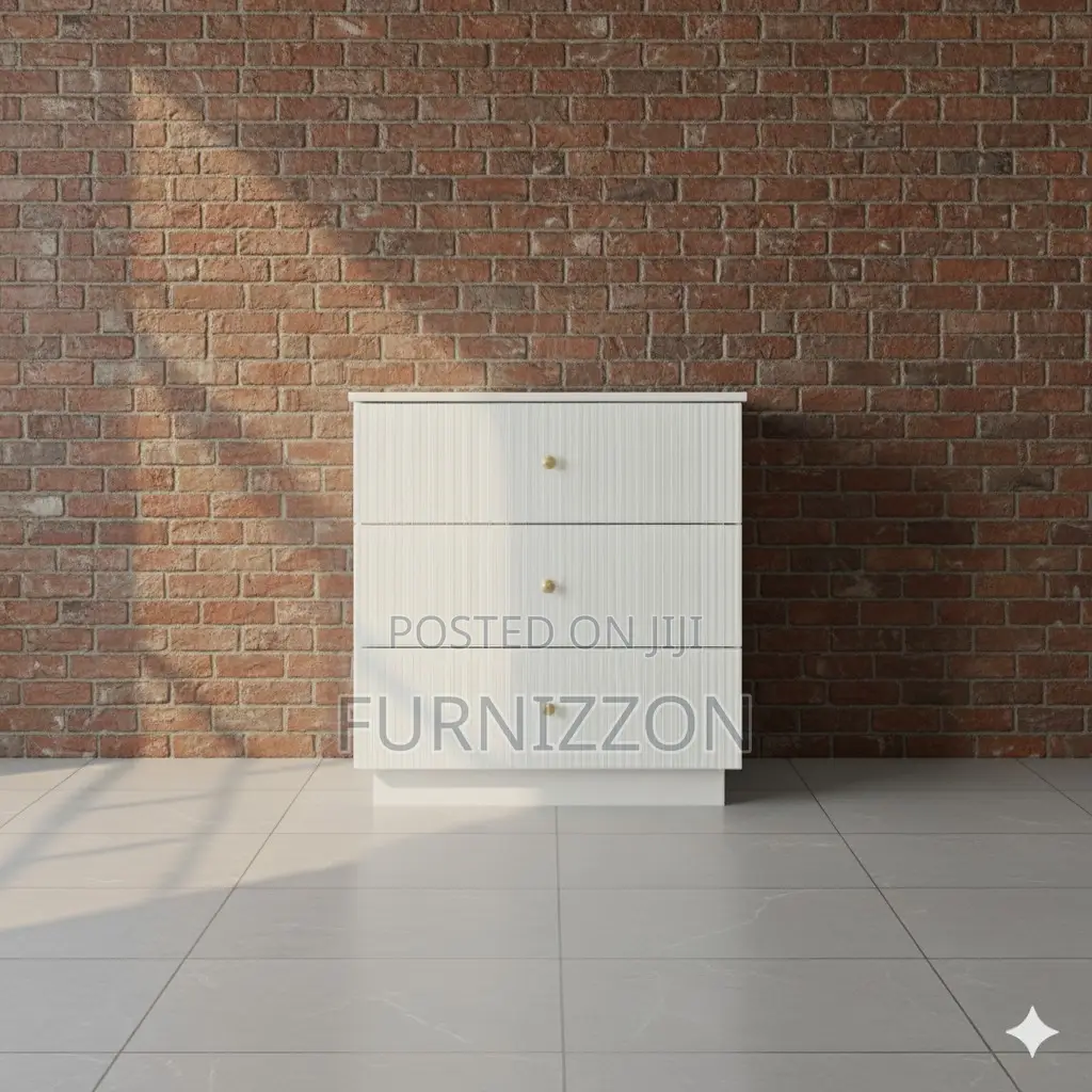 Modern Wooden 3-Drawer Chest