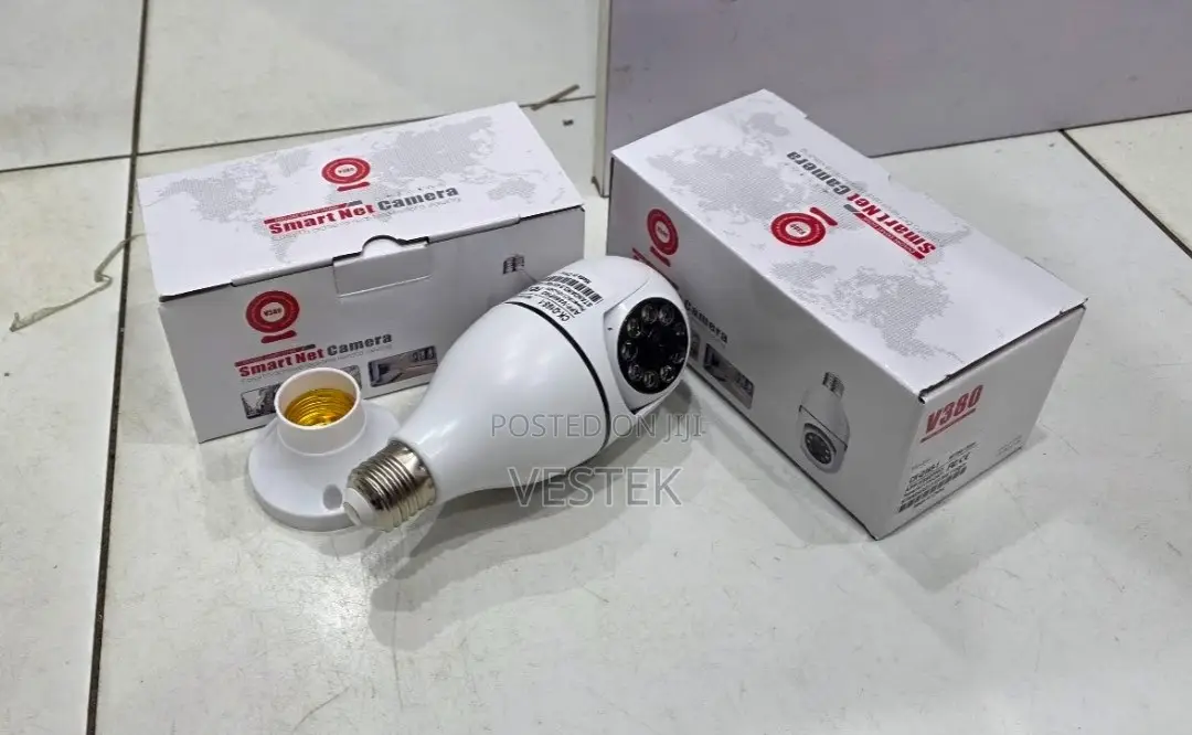 Nanny Camera Bulb PTZ V380 Pro App Wifi Bulb Camera