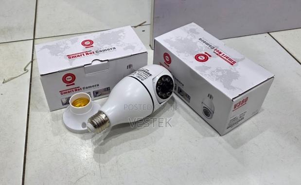 Nanny Camera Bulb PTZ V380 Pro App Wifi Bulb Camera