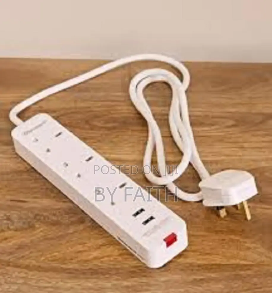 Flame Power 4socket 4way Extension 3metre Cable