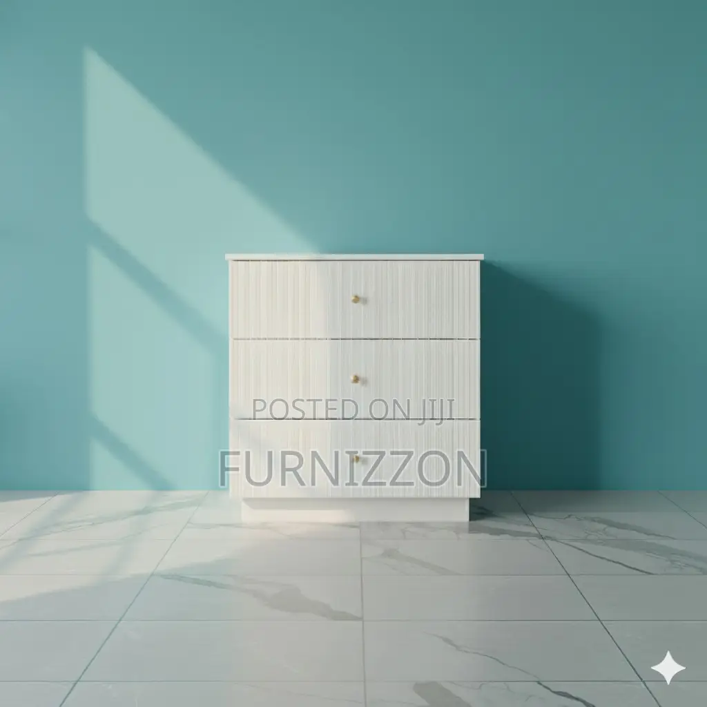 Modern Bedroom Wooden 3-Drawer Chest