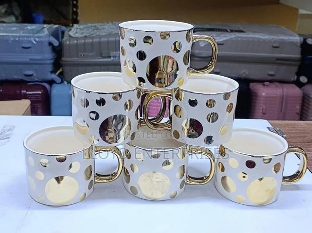6pcs White Sassy Mugs - main view