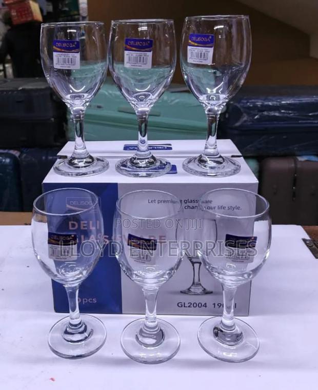 190ml Wine Glasses -6pcs