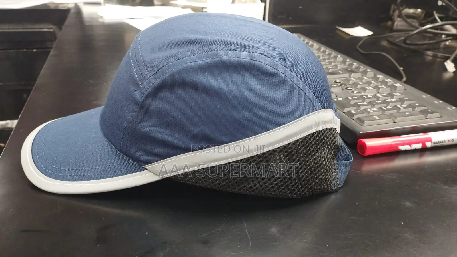 Vaultex Bump Cap Black Reflective Strip