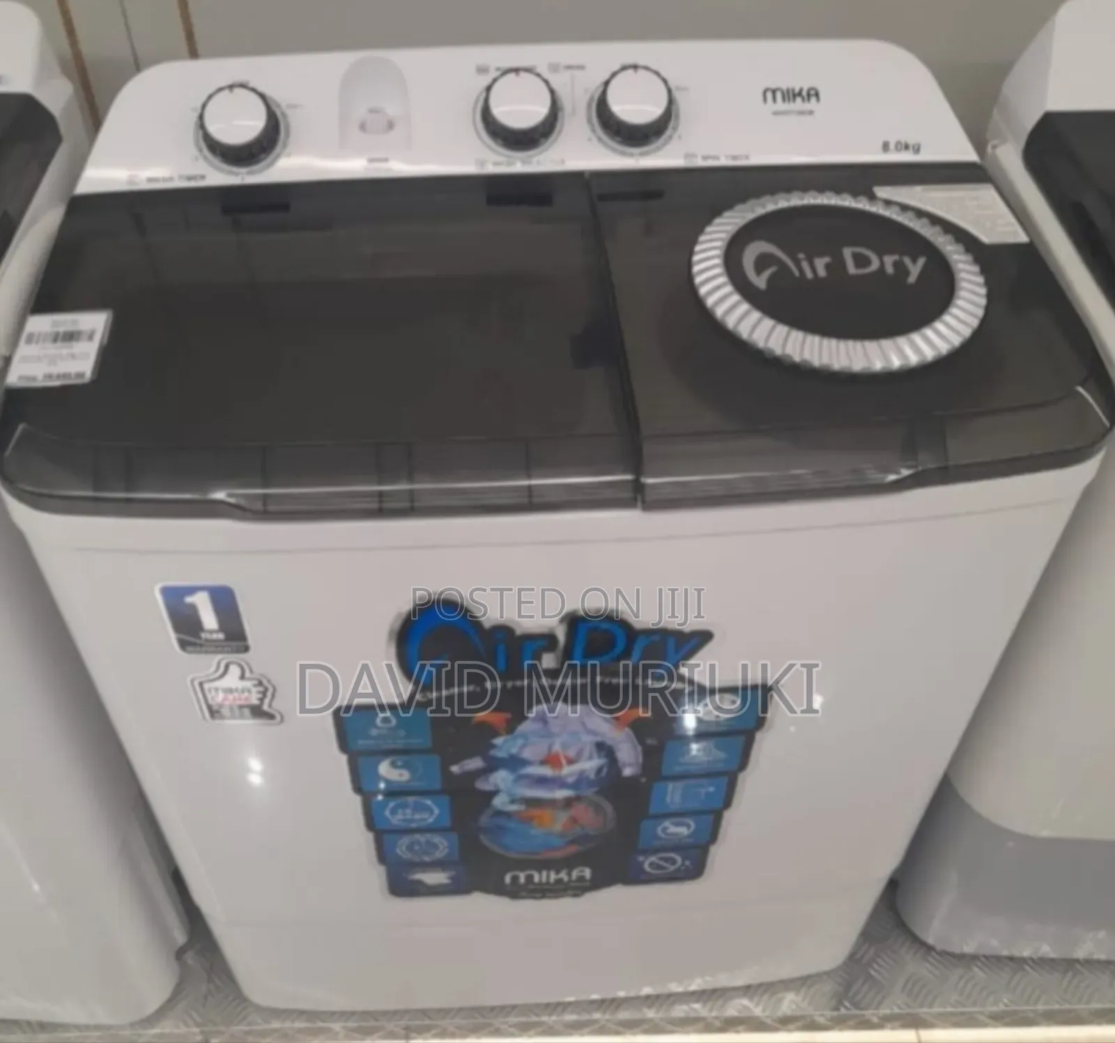 Mika 6kgs Twin Tub Washing Machines Mw