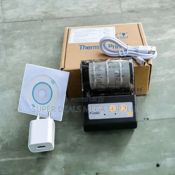 Portable 58mm Bluetooth Thermal Receipt Printer With Qr Code Printing