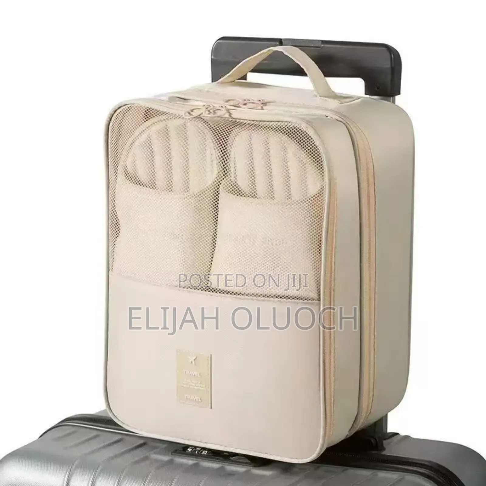 Waterproof Travel Bag Organizer Has 3 Zip, 3 Level Shoe Bag