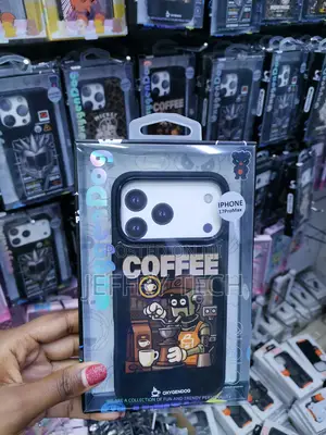 Qokcoahn iPhone 17 Pro Max Coffe Themed Cartoon Amor Case