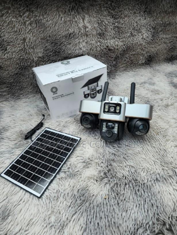 Solar 4g Sim Smart PTZ Camera With Triple Lens, Night Vision - main view
