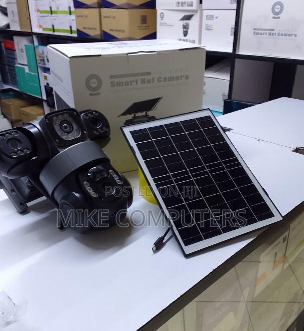 4g Solar Triple Lens PTZ CCTV Camera With Human Motion Sensor - main view