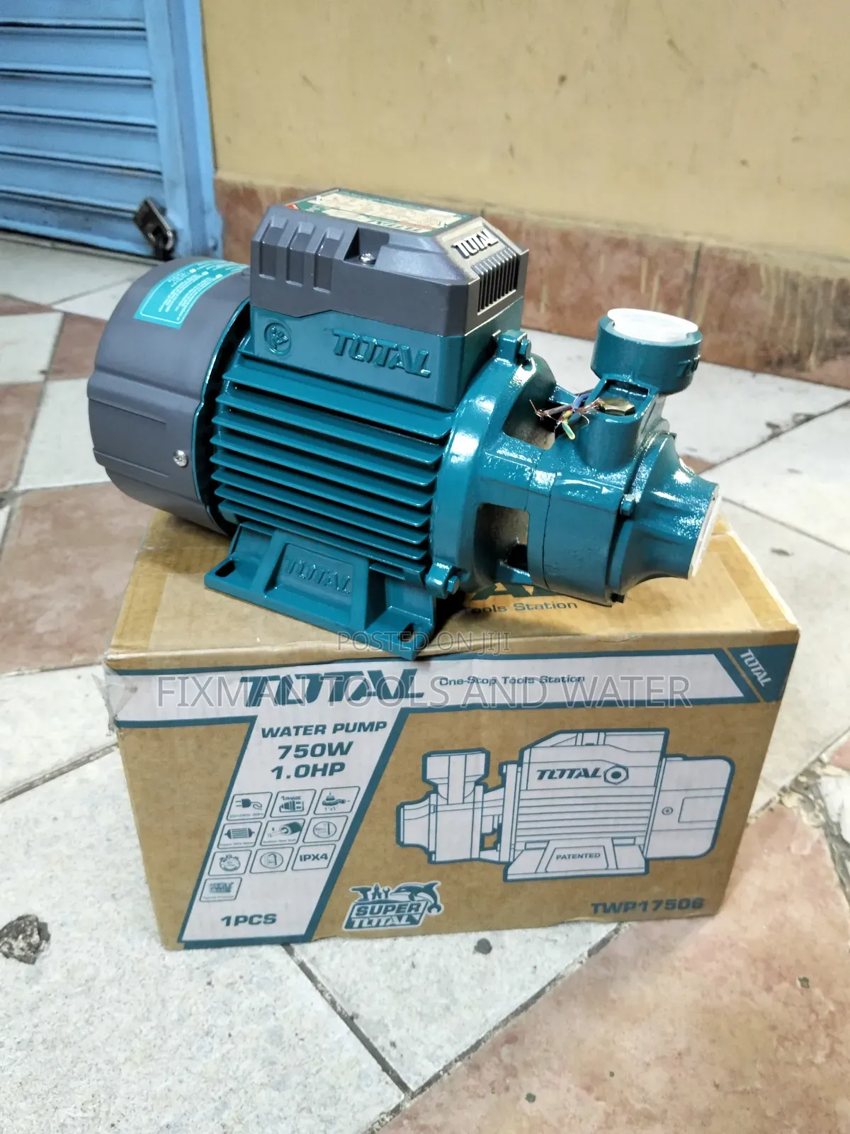 Total Water Booster Pump + Pressure Control Switch 1 Hp 750w 52m