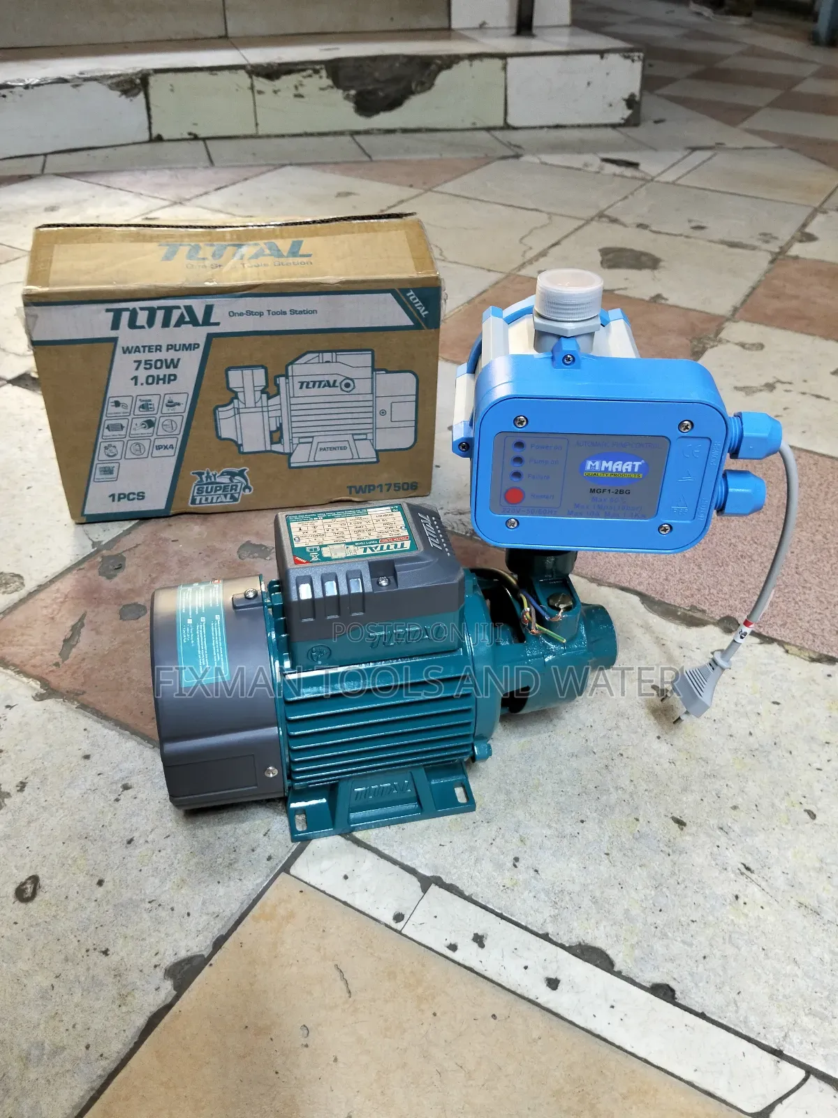 High Pressure Total Water Pump And Automatic Control Switch 1hp 52m