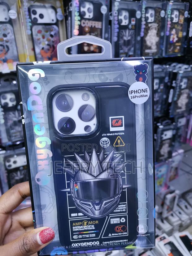 Kcoahn iPhone 16 Pro Max Cartoon Helmet Amored Hard Case - main view