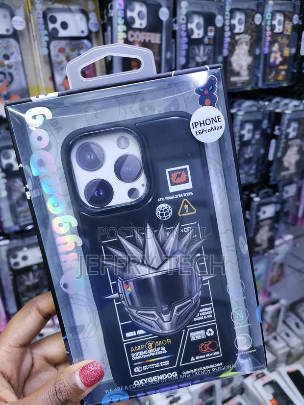 Kcoahn iPhone 16 Pro Max Cartoon Helmet Amored Hard Case - thumbnail 3