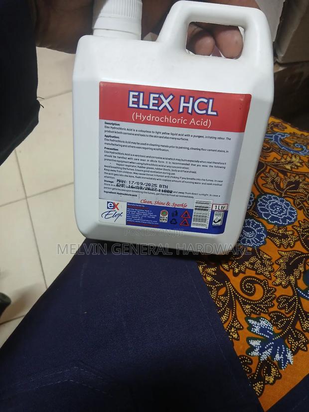 Elex Hydrochloric Acid 1litre(Hcl) - thumbnail 2