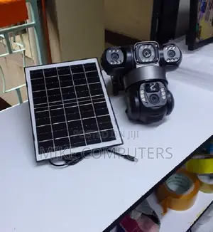 V380 Pro 12mp 4g Triple Lens Solar Security Camera With Pir Detection