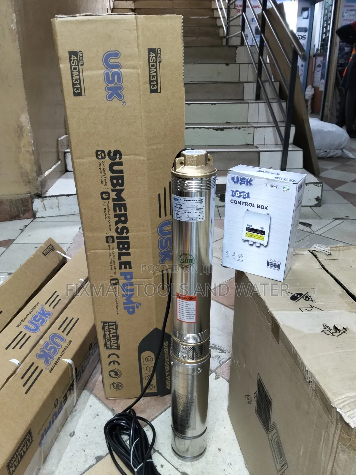 Usk Deep Well Submersible Water Pump 1 Hp 85m Head