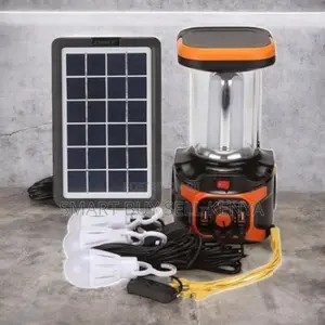Home Solar Lighting Kit With Mp3 Player, Fm Radio and Usb Charging