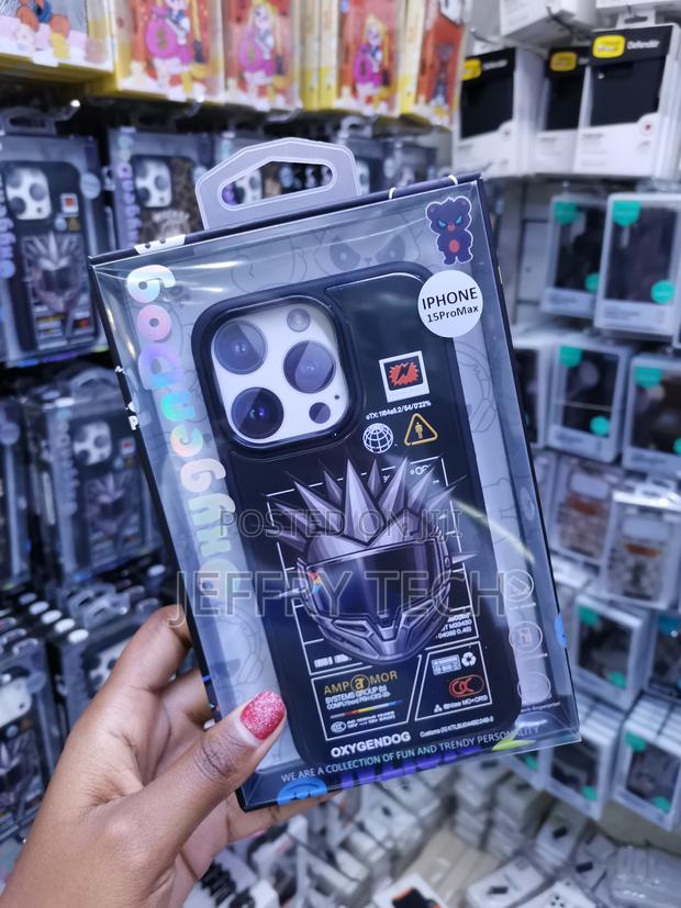 Motocross iPhone 15 Pro Max Helmet Print Amour Case - thumbnail 3