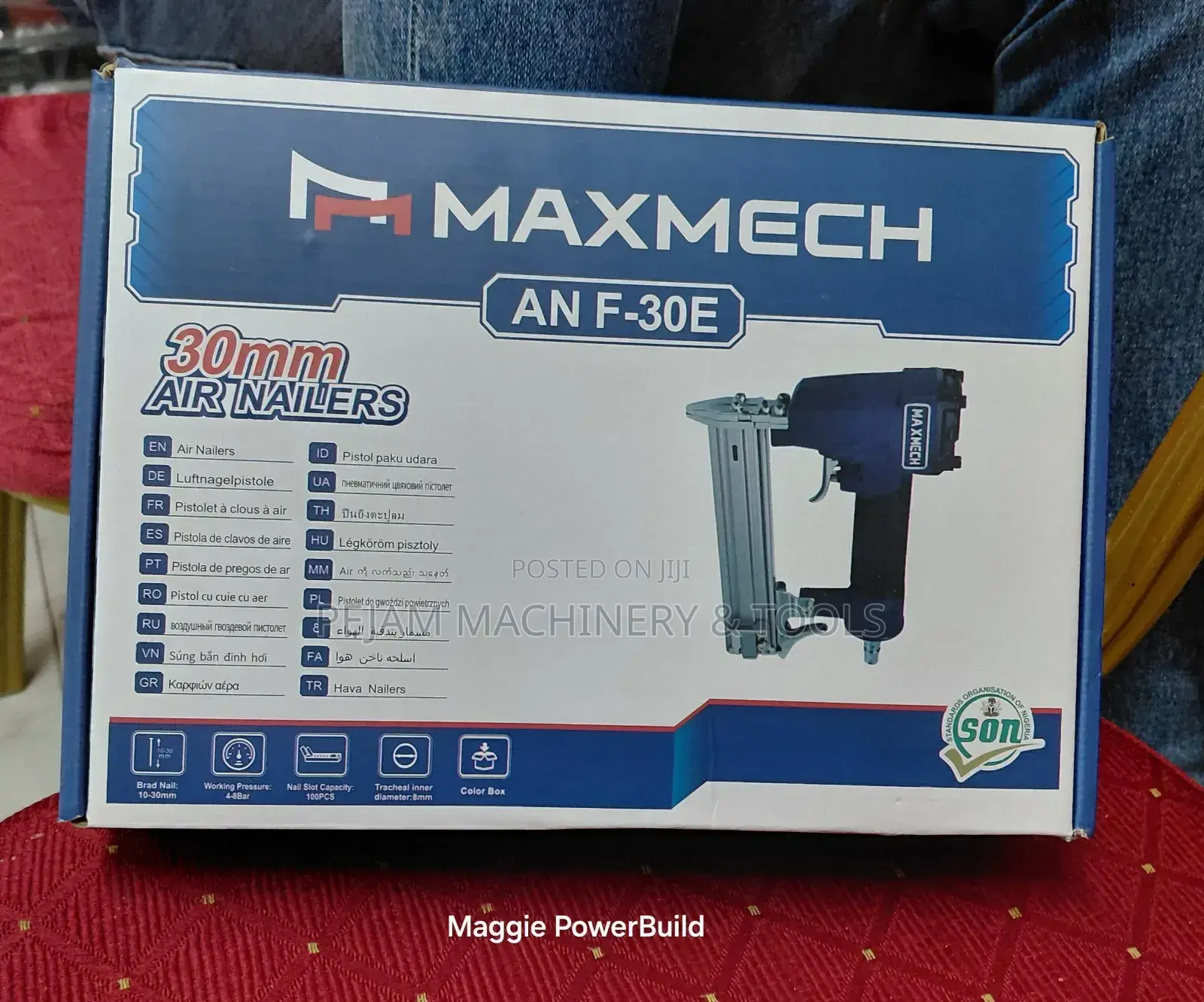 Pneumatic Air Nail Staplers 30mm Maxmech Brand