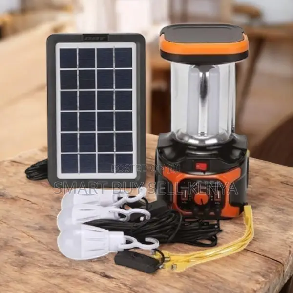Mp3 Fm Radio Solar Lighting Kit With Torch and Led Bulbs
