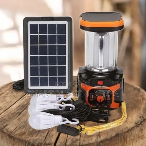 Solar Lighting System With Lithium Battery, Mp3 and Usb Charging