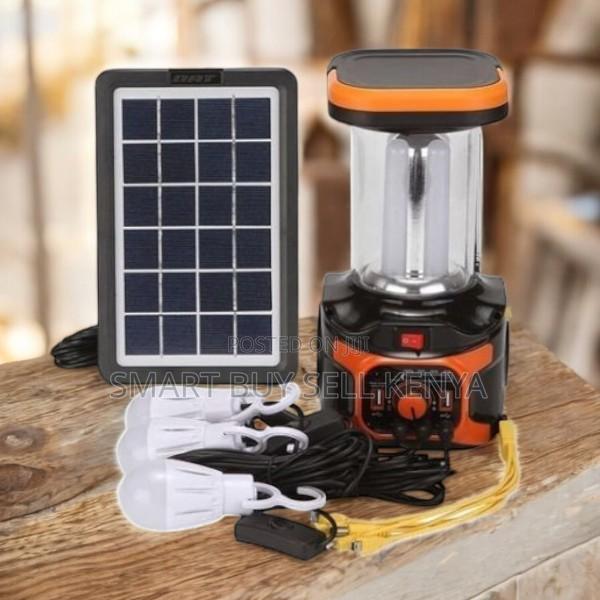 Solar Lighting Kit With Bluetooth, Led Bulbs and Lithium Battery - main view