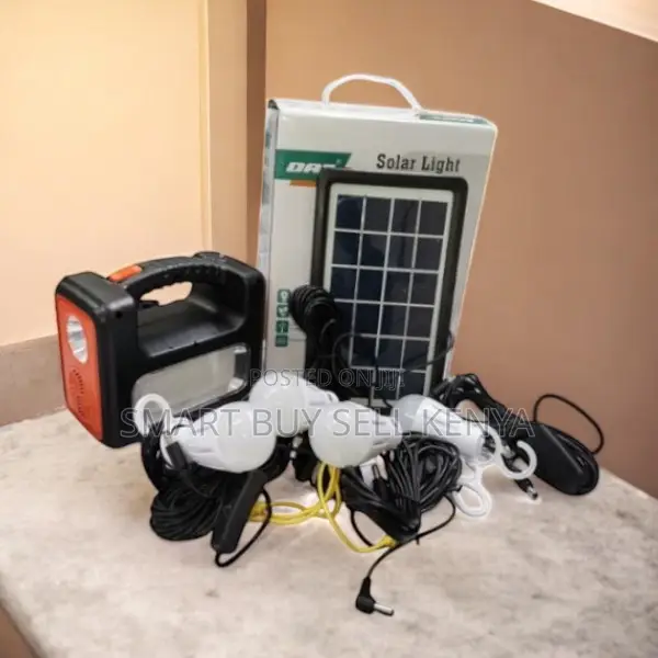 Dat at-9011b Solar Lighting Kit With Fm Radio Usb Charging and Torch
