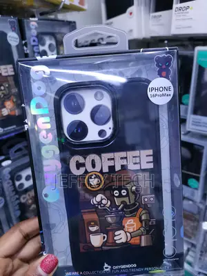 Guane Coffee Cartoon Design iPhone 16 Pro Max Amoured Case