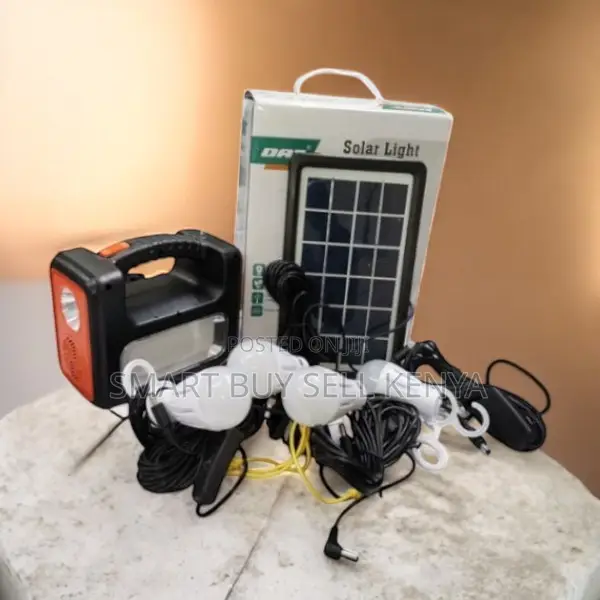 Dat at-9011b Solar Panel Lighting System With Usb Charging and Torch