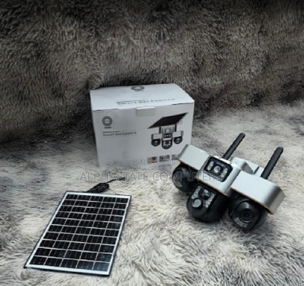 4g Solar Outdoor PTZ Camera Smart Triple Lens CCTV With Night Vision