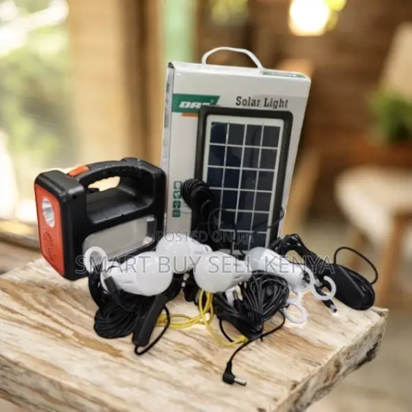 Dat at-9011b Home Solar Lighting Kit With Fm Radio Usb Phone Charger