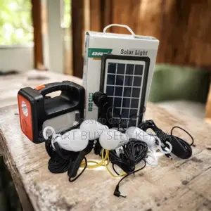 Dat at-9011b Portable Solar Lighting Kit With Torch and Radio