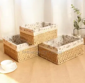 3 in 1 Hand Wooven Storage Basket