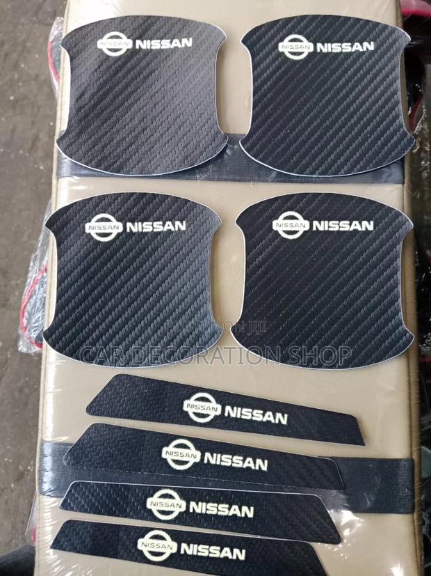 4pcs Nissan Branded Handles Bowl Cup Soft Antiscratch Sticker - main view
