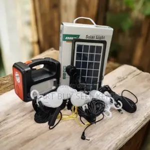 Dat at-9011b Solar Lighting System With Led Bulbs and Phone Charging