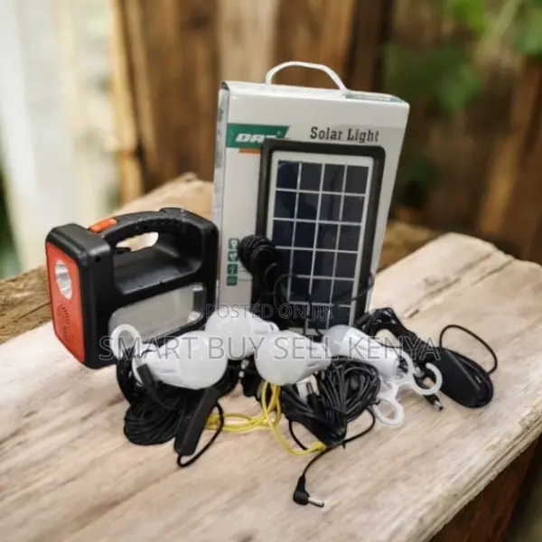 Dat at-9011b Solar Lighting System With Led Bulbs and Phone Charging