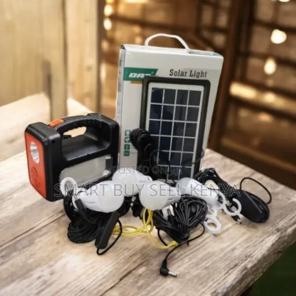 Dat at-9011b Solar Lighting System With Phone Charging and Led Bulbs
