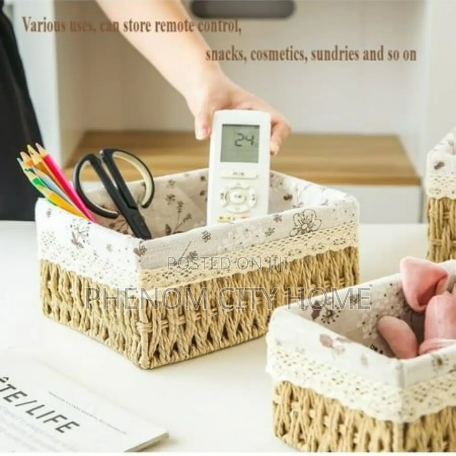 3pc Woven Storage Organizers Available