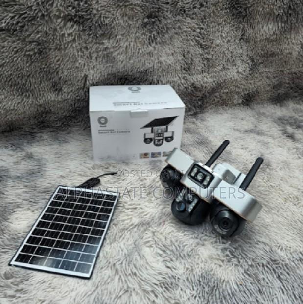 Outdoor Solar 4g CCTV Camera With Triple Lens, Motion Sensor Alarm