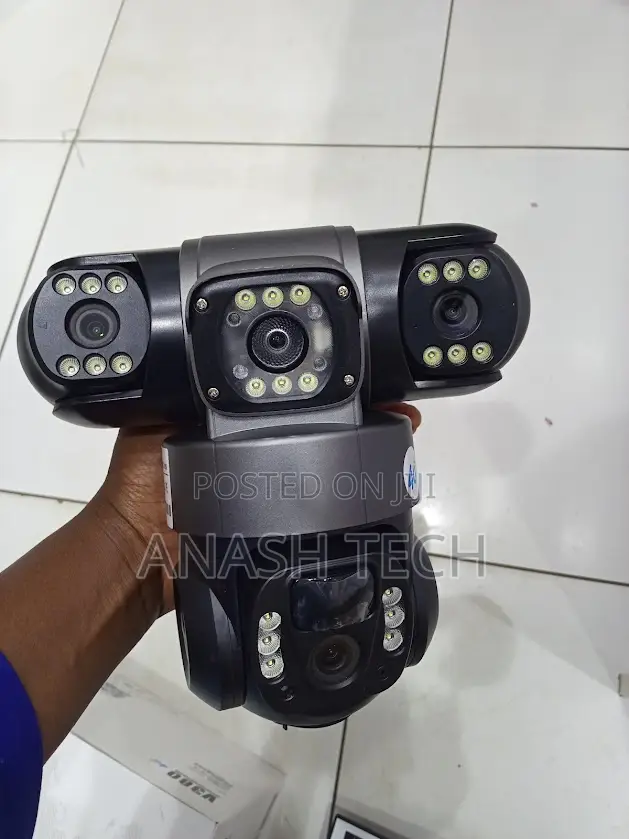 V380 Pro 12mp 4g PTZ Triple Lens Solar Camera All Weatherproof